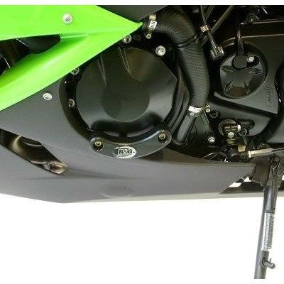 Load image into Gallery viewer, R&amp;G Racing Black Engine Case Sliders LHS For 2009-2012 Kawasaki Ninja ZX6R ZX600R
