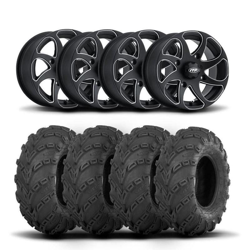 Load image into Gallery viewer, ITP Twister 14" Black Wheels And Mud Lite Tires [27x10-14]
