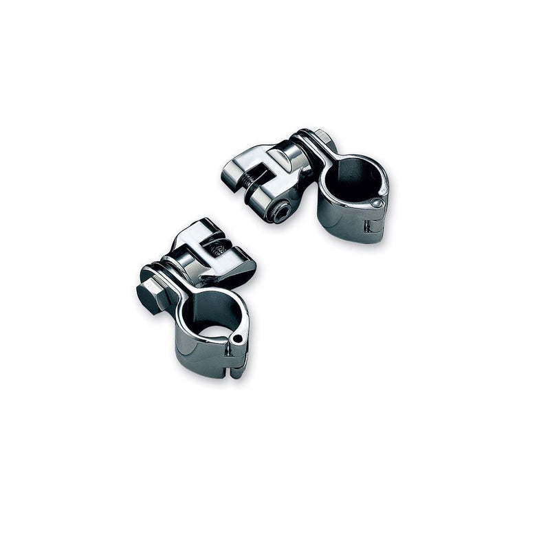 Load image into Gallery viewer, Kuryakyn Chrome Peg Mounts 1-1/4” Magnum Clamps Frame Engine Guard Harley Honda
