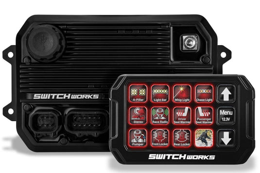 Switch Works Alpha12 Digital Smart Switcher with 12-Outputs With Mount For Ford F150 2015-2020