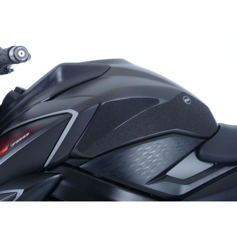 Load image into Gallery viewer, R&amp;G Racing Black Tank Traction Grips For 2017-2021 Suzuki GSXS750 EZRG726BL
