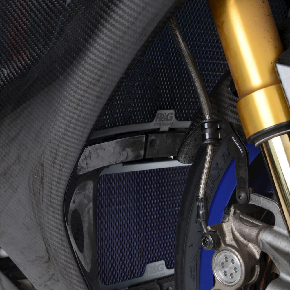 R&G Racing Titanium Radiator Guard RAD0253RACINGTI