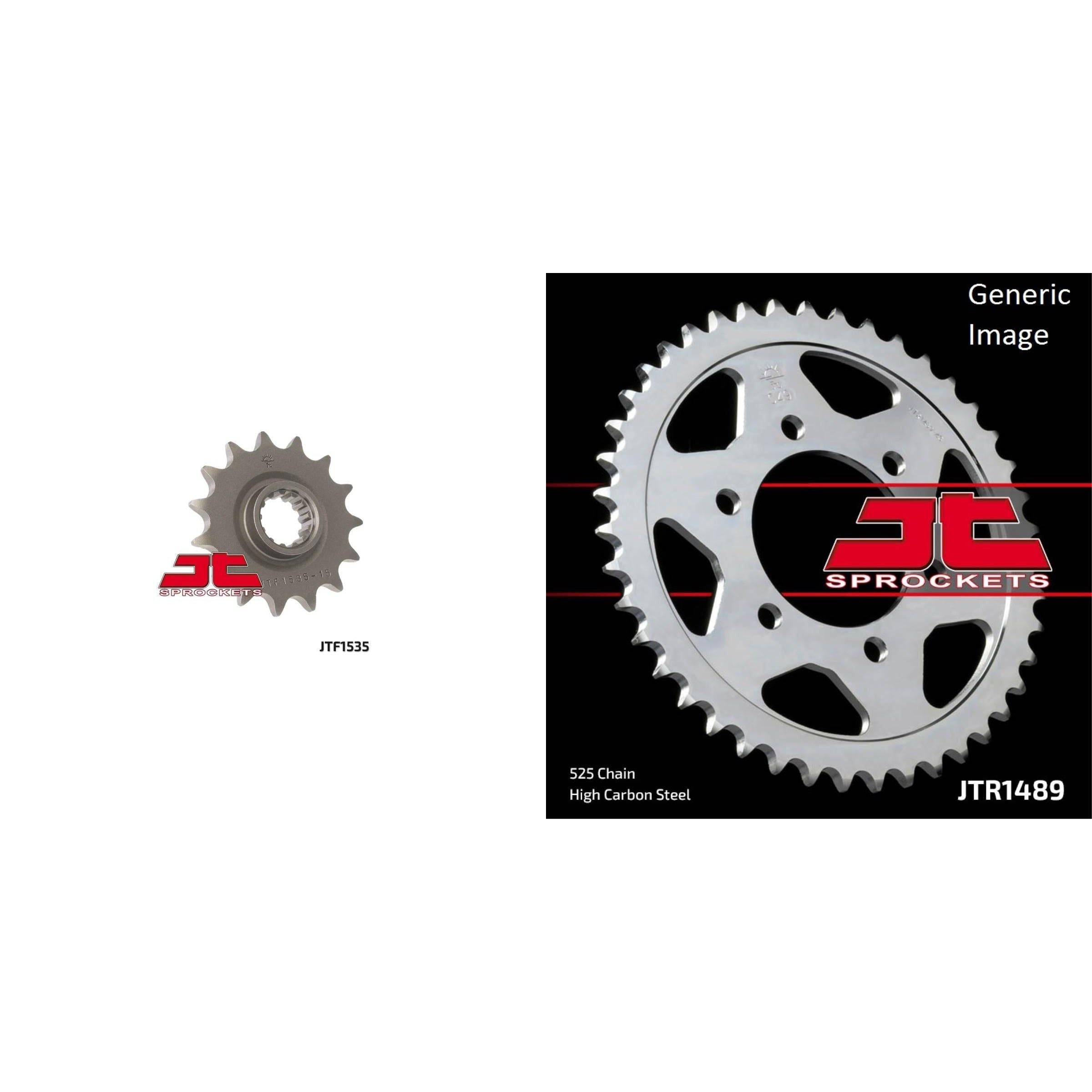 Front & Rear Sprocket Kit for Street KAWASAKI ZX600G Ninja ZX-6R 1998-2002