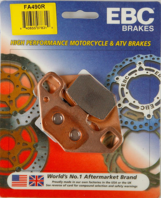 EBC 1 Pair Sintered R Series Heavy-Duty Brake Pads MPN FA490R