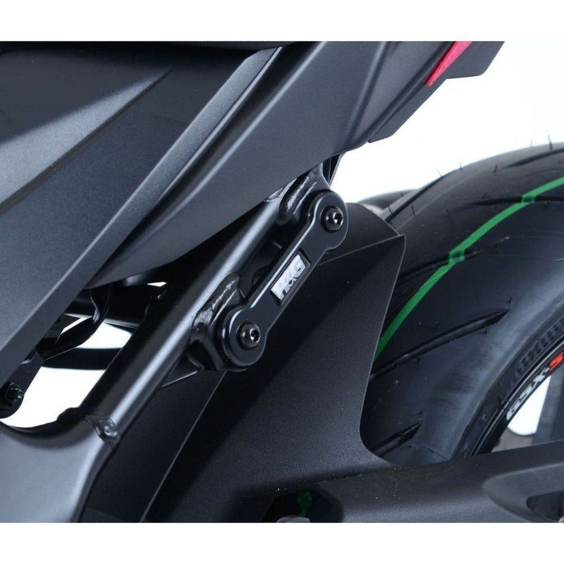 Load image into Gallery viewer, R&amp;G Racing Black Rear Foot Rest Delete Blanking Plates For 2011-2018 Suzuki GSR750
