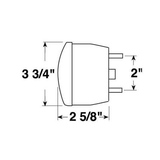 Economy Trailer Light Kit with 2 Foot Wire Harness