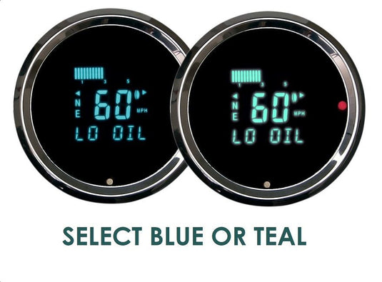 Dakota Digital 1964-1966 Chevrolet Pickup Series III Gauge Kit with Teal/Blue Display VFD3-64C-PU-Z