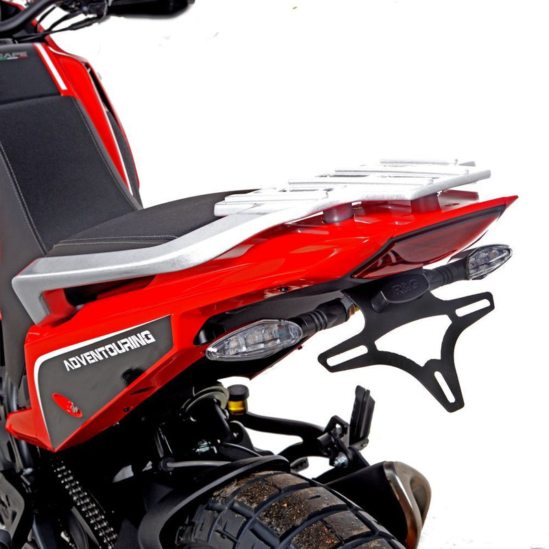 Load image into Gallery viewer, R&amp;G Racing Black Tail Tidy License Plate Holder For 2023-2024 Moto Morini X-Cape 649
