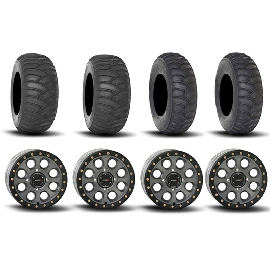 System 3 SB-7 Beadlock Titanium 15" Wheels And SS360 Sand/Snow Tires [32x10-15] ,[32x12-15]