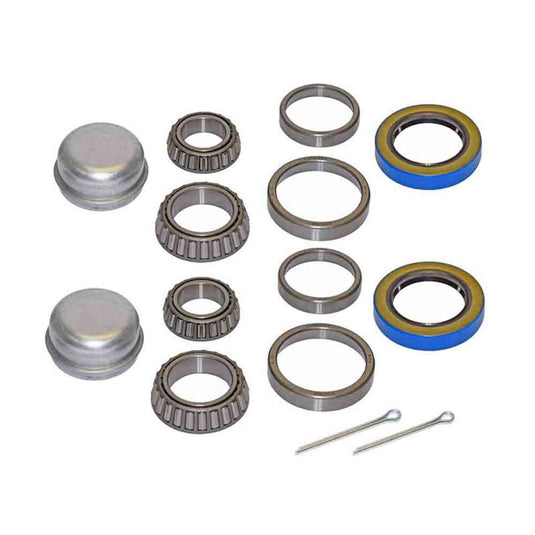Pair Of Trailer Bearing Repair Kits For 1-3/8 Inch to 1-1/16 Inch Tapered Spindles - 2 Sets
