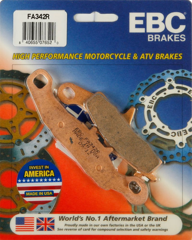 Load image into Gallery viewer, EBC 1 Pair Sintered R Series Heavy-Duty Brake Pads MPN FA342R
