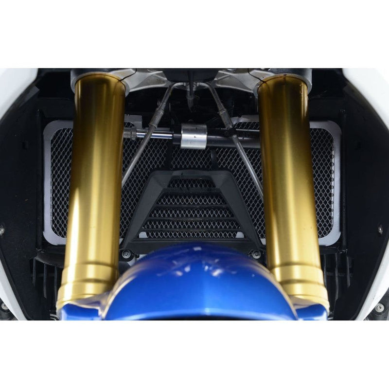 Load image into Gallery viewer, R&amp;G Racing Black Aluminum Radiator Guard For 2015-2018 BMW R1200R ABS
