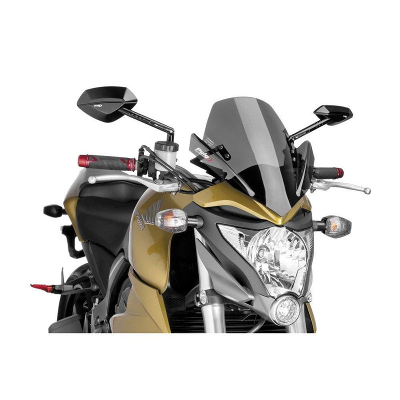 Load image into Gallery viewer, Puig Naked Bike Windshield Sport Dark Smoke - 5645F
