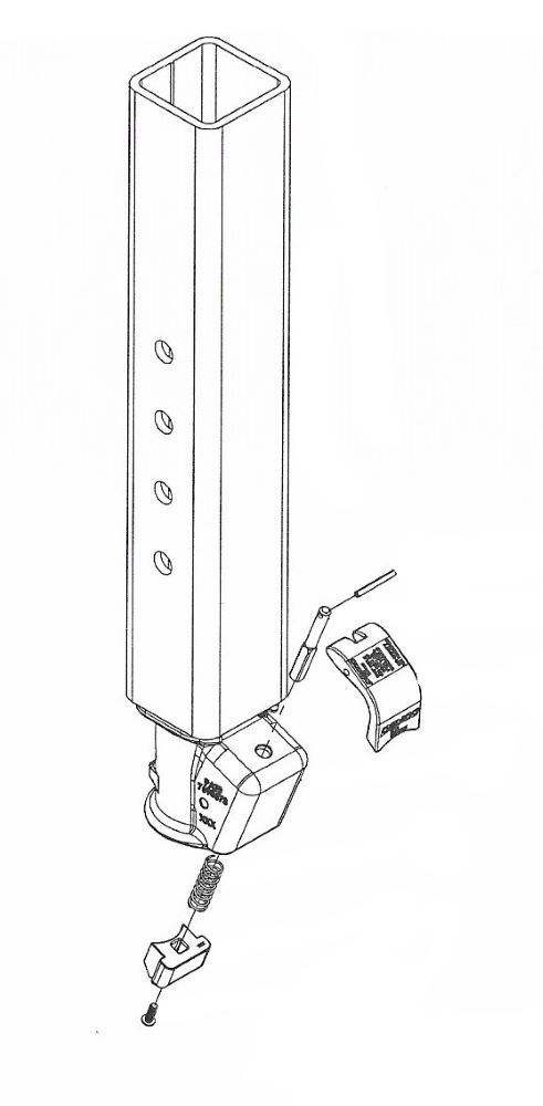 Load image into Gallery viewer, Demco EZ-Latch Gooseneck Coupler - Square Inner Tube - fits 2-5/16" Ball - 30,000 lb. GTW (DM43KV) - Made in USA
