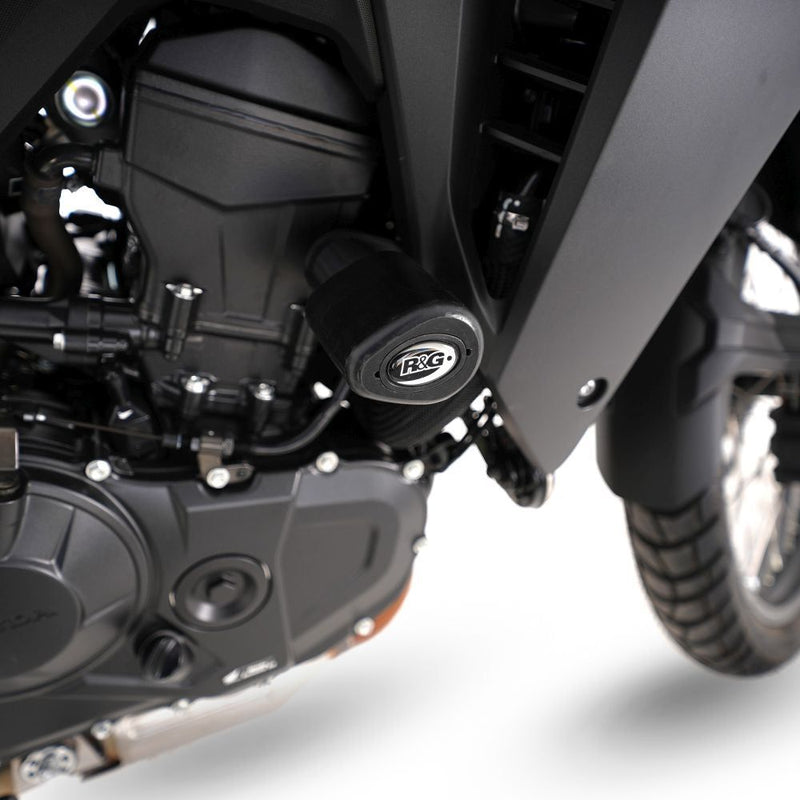 Load image into Gallery viewer, R&amp;G Racing Black Aero Style Crash Protection Bobbins For 2023-2024 Honda Transalp XL750
