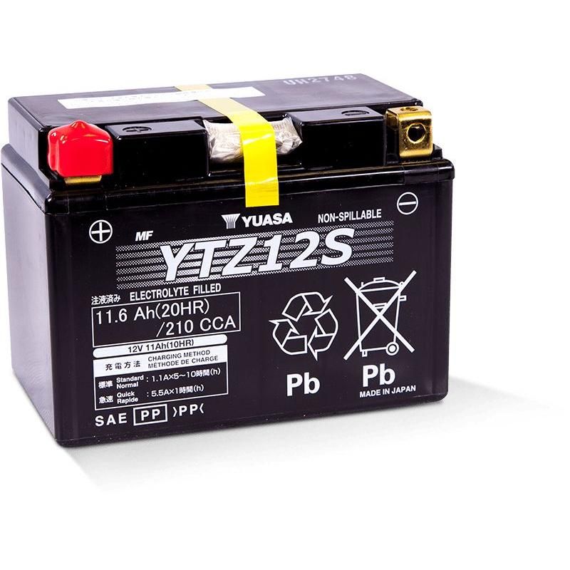 Load image into Gallery viewer, Yuasa Maintenance Free YTZ12S 12 Volt Battery YUAM7212A
