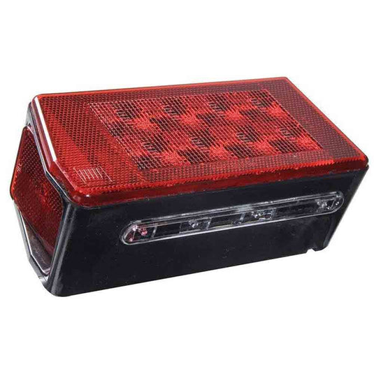 Rectangular LED Tail Light for "Under 80" Trailers - Left Side