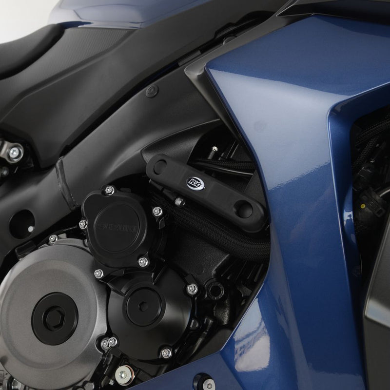 Load image into Gallery viewer, R&amp;G Racing Black Crash Protectors - Frame Skidders For 2022-2024 Suzuki GSXS1000GT
