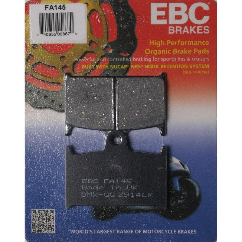 Load image into Gallery viewer, EBC 1 Pair Premium SFA Organic OE Replacement Brake Pads MPN FA145
