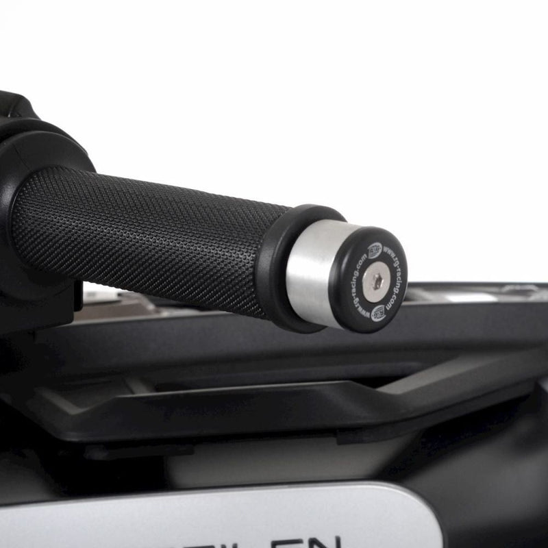 Load image into Gallery viewer, R&amp;G Racing Black Bar End Sliders For 2021-2023 Husqvarna 125 Svartpilen
