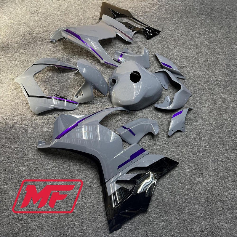 Load image into Gallery viewer, Monster Fairings Full Kit Ducati PANIGALE V2 20-22 Purple Grey and Black + Windshield + Gas Tank Cover
