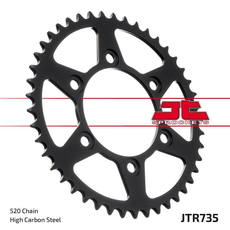 Load image into Gallery viewer, JT Sprockets Rear Steel Sprocket 44 Tooth 44T 520 Chain JTR735.44
