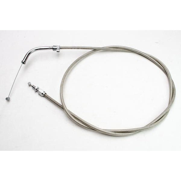 Load image into Gallery viewer, Motion Pro Stainless Steel Armor Coat Throttle Push Cable Plus 6" 62-0347
