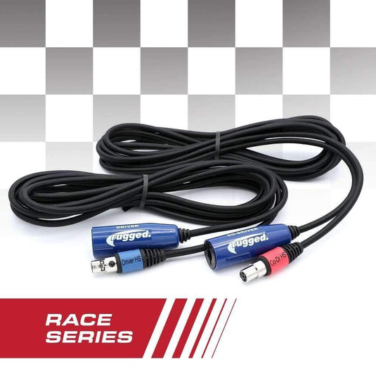 Rugged Radios OFFROAD 12' RACE SERIES Straight Cable to Intercom Driver and Co-Driver CS-OFF-RACE-KIT