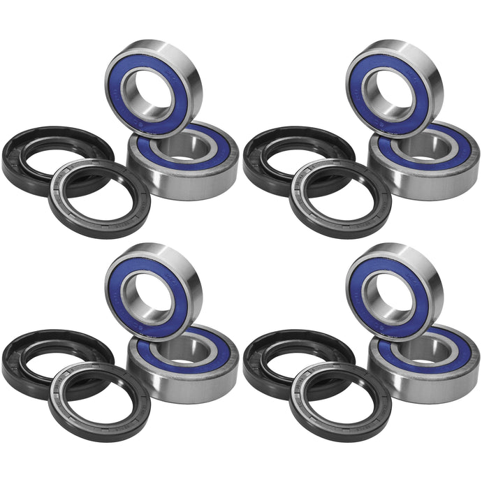 QUADBOSS Front and Rear Wheel Bearing Kits for Polaris RZR 900 60 INCH 2015-2016
