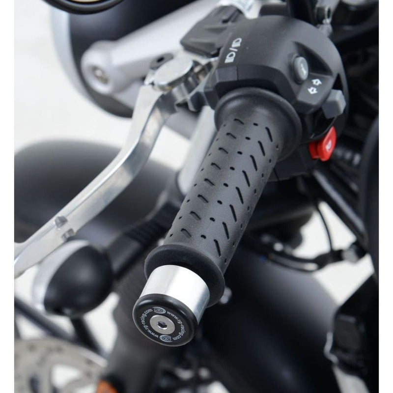 Load image into Gallery viewer, R&amp;G Racing Black Bar End Sliders For 2019-2021 Triumph Speed Twin 1200
