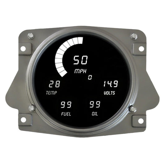 Intellitronix White OEM Replacement Digital LED Gauge Panel For Ford Bronco 1966-1977
