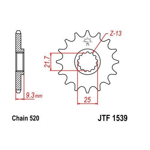 Load image into Gallery viewer, Steel Front Sprocket 14T for Street KAWASAKI EX300 Ninja 2013-2016
