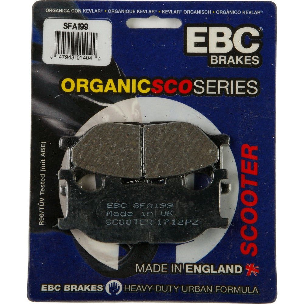 EBC 1 Pair Premium SFA Organic OE Replacement Brake Pads MPN SFA199