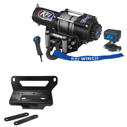 Load image into Gallery viewer, 3000 lb KFI Winch Combo Kit John Deere Gator XUV 550 and RSX850i 2012 2013 NEW
