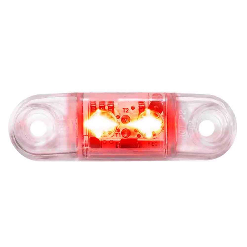 Load image into Gallery viewer, Clear Mini Red Clearance/Side Marker Light
