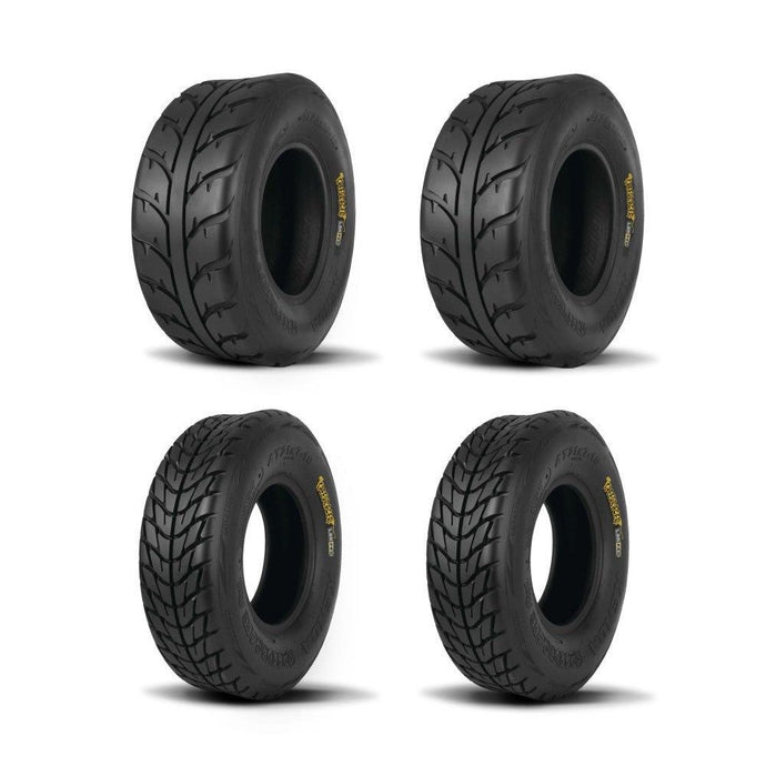 Kenda Set of Two K546/K547 Speed Racer Tires (6 Ply) [25x8-12] And Two (6 Ply) [25x10-12] Tires