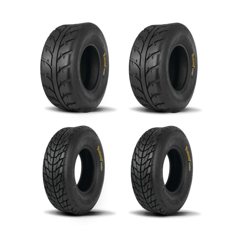 Load image into Gallery viewer, Kenda Set of Two K546/K547 Speed Racer Tires (6 Ply) [25x8-12] And Two (6 Ply) [25x10-12] Tires
