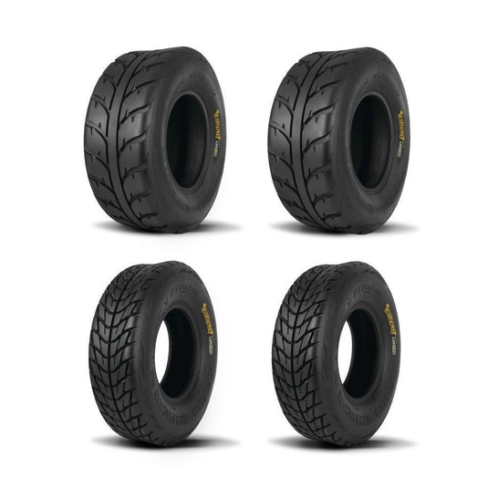 Kenda Set of Two K546/K547 Speed Racer Tires (6 Ply) [25x8-12] And Two (6 Ply) [25x10-12] Tires