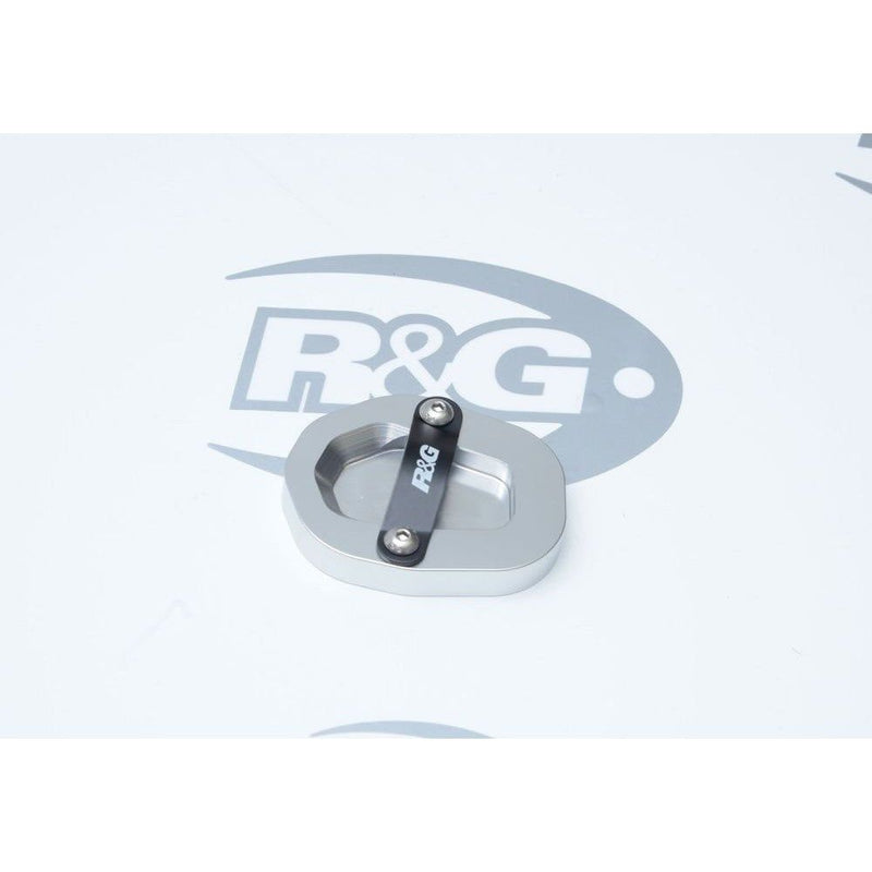 Load image into Gallery viewer, R&amp;G Racing Silver Kickstand Shoe For 2015-2019 BMW S1000XR PKS0082SI
