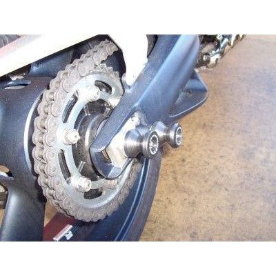 Load image into Gallery viewer, R&amp;G Racing Black Spindle Sliders For 2005-2012 Honda VTR1000 SP-1 SS0015BK
