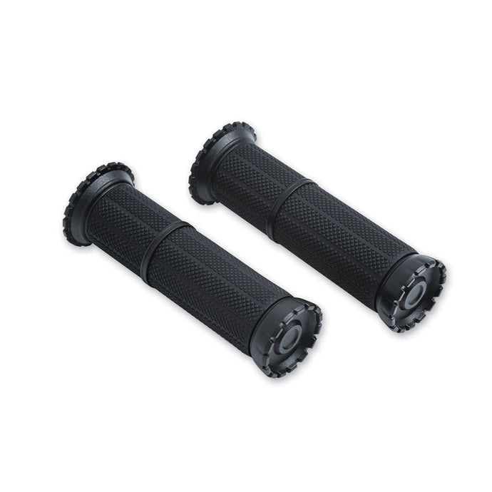 Kuryakyn Black Riot Handlebar Throttle Grips Honda Suzuki Universal 1