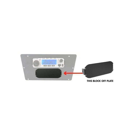 Rugged Radios Intercom Block Off Plate for Multi Mounts MT-ICM-BLOCK-OFF
