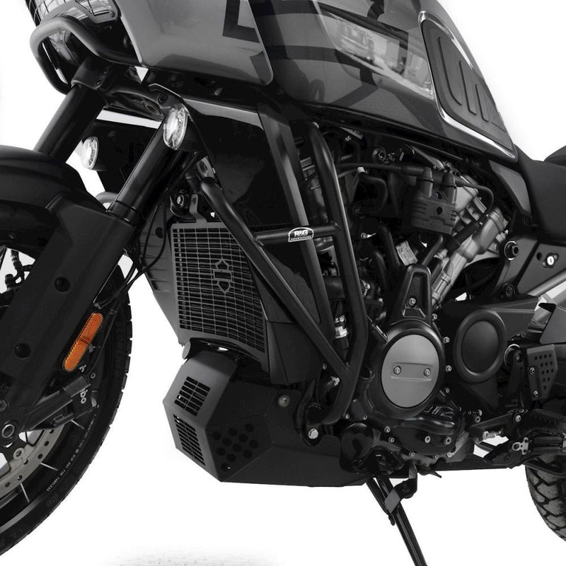 Load image into Gallery viewer, R&amp;G Racing Black Adventure Bars For 2021-2023 Harley-Davidson Pan America 1250 RA1250
