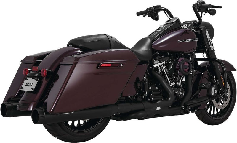 Load image into Gallery viewer, Vance And Hines Torquer 450 Slip On Exhaust 4.5in Black With Fuelpak FP4
