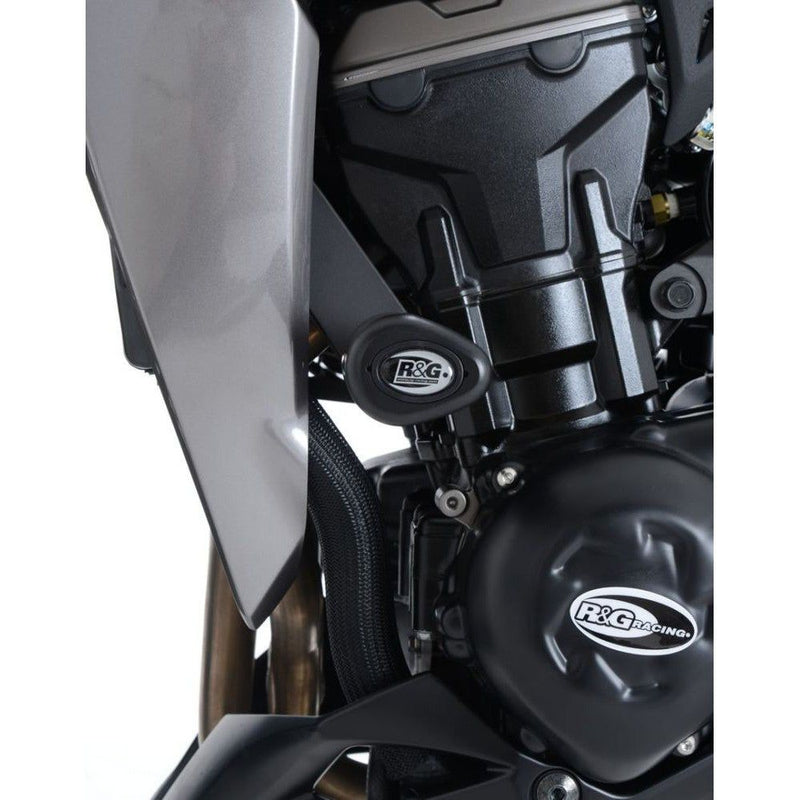 Load image into Gallery viewer, R&amp;G Racing Black Aero Style Crash Protectors For 2010-2013 Kawasaki Z1000
