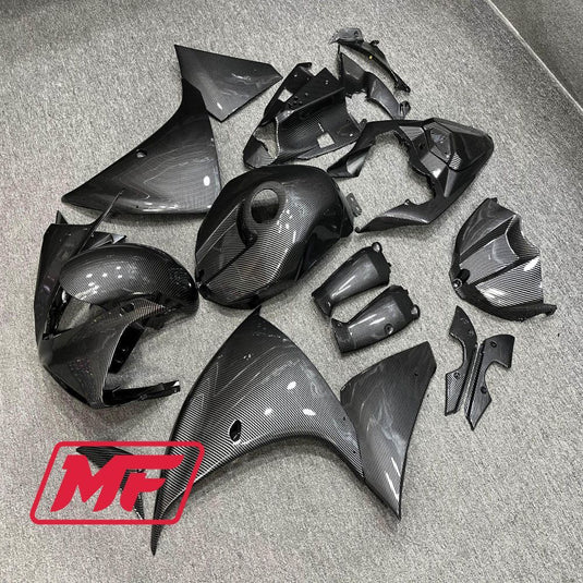 Monster Fairings Full Kit Yamaha R1 09-11 Carbon Fiber Style + Windshield + Gas Tank Cover