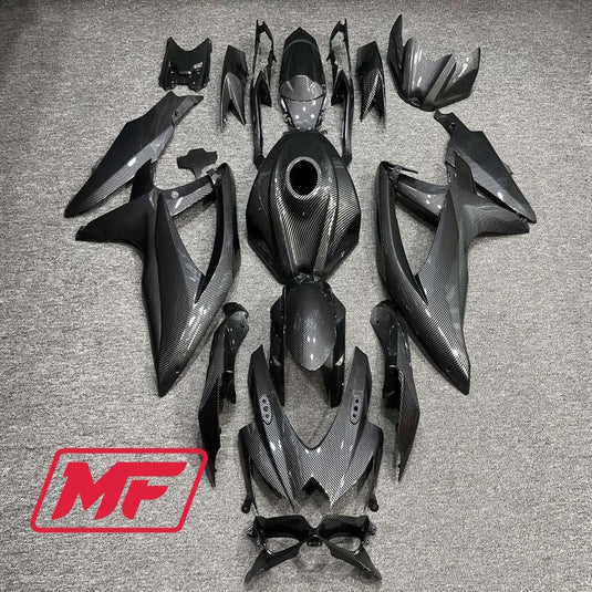 Monster Fairings Full Kit Suzuki GSXR600-750 08-10 Carbon Fiber Style + Windshield + Gas Tank Cover