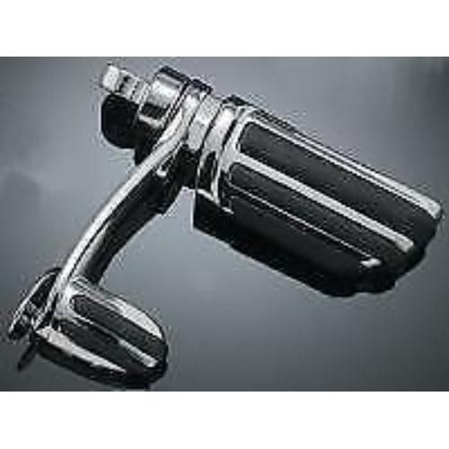 Load image into Gallery viewer, Kuryakyn Chrome Pilot Iso Cruise Pegs Set Male Clevis Stirrups Heel Rest Harley
