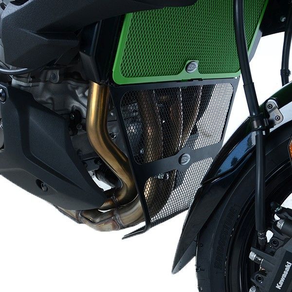 R&G Racing Black Downpipe Grill For 2019-2024 Kawasaki Versys 1000 KLZ1000 SE LT+