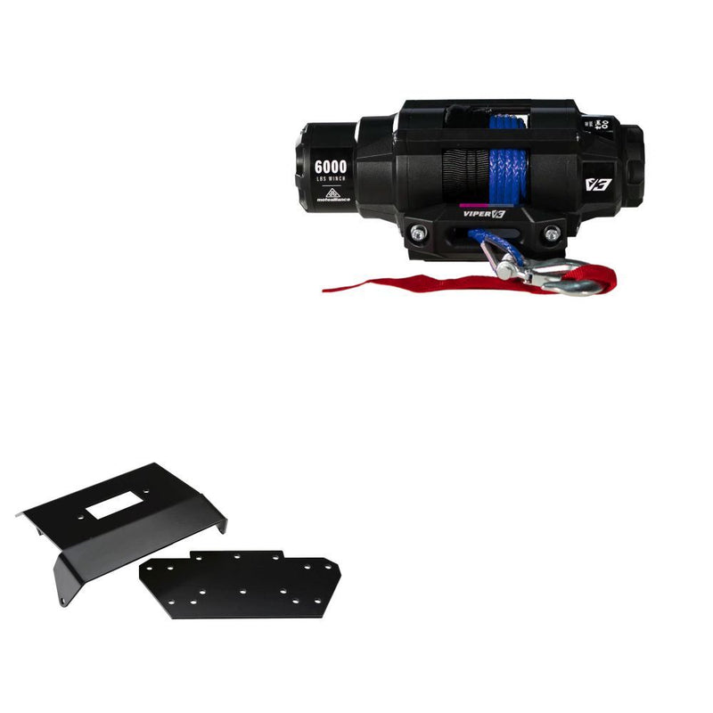 Load image into Gallery viewer, Viper 6000lbs V3 Winch Blue Rope With Mount For Honda Foreman Rubicon 500 2005-2006

